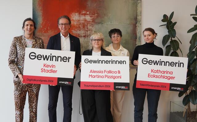Die Werke der Gewinner werden ab Juni 2025 im Power Tower ausgestellt. | Foto: Energie AG