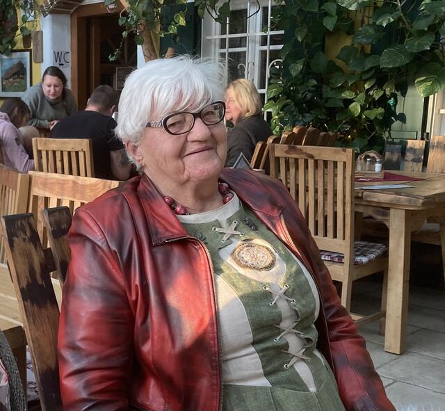 Frau Maria Gössl wiederholte unzählige Male ihre Dankbarkeit - DANKE!
