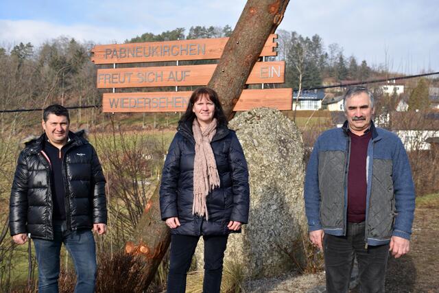 Gestaltung der Ortseinfahrt in Pabneukirchen. 