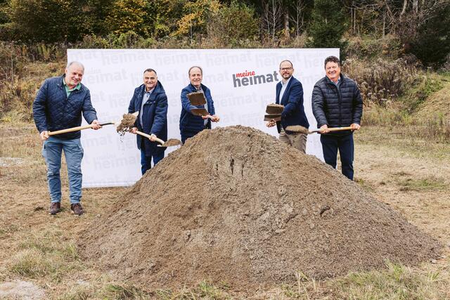 Start des neuen Wohnbauvorhabens in Millionenhöhe in der Gemeinde Frauenstein. | Foto: meine heimat