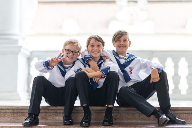 Severin und seine Kollegen freuen sich aufs Konzert. | Foto:  M. Emprechtinger