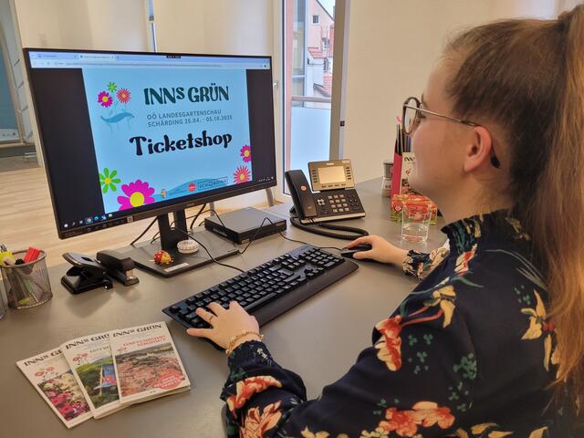 Der NNsGRÜN online Ticketshop ist ab sofort erreichbar. | Foto: : Landesgartenschau Schärding GmbH