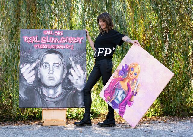 Ricarda Bentzin ist gebürtige Deutsche und lebt seit acht Jahren in Spittal. Mit ihrer Kunst unterstützt sie Umweltorganisationen. | Foto: Privat