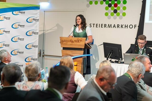Stefanie Strametz aus St. Peter im Sulmtal unterstützt die Landesleitung. | Foto: Landjugend Bezirk Deutschlandsberg