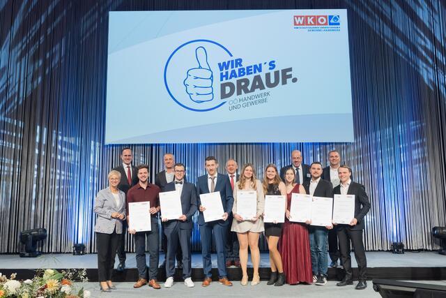 Besonders geehrt wurden gestern Abend auch die erfolgreichen Teilnehmerinnen und Teilnehmer an den WorldSkills 2024 in Lyon. | Foto: cityfoto