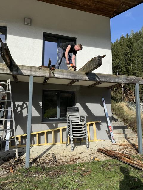 Auch im Außenbereich gab es einiges zu tun. | Foto: GBEnergietechnik