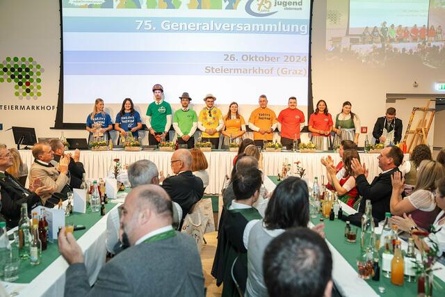 Gemeinsam feierte man 75 Jahre Landjugend. | Foto: Landjugend Bezirk Deutschlandsberg