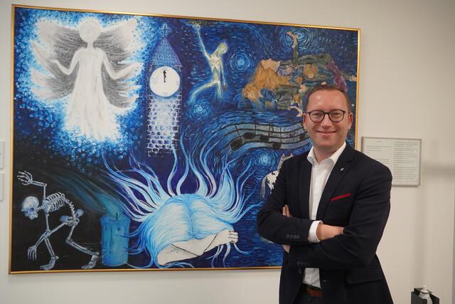 Oberndorfs Bürgermeister Georg Djundja sprach über die Einreichung des Hochwasserschutzprojekts bei der zuständigen Wasserrechtsbehörde. | Foto: Emanuel Hasenauer