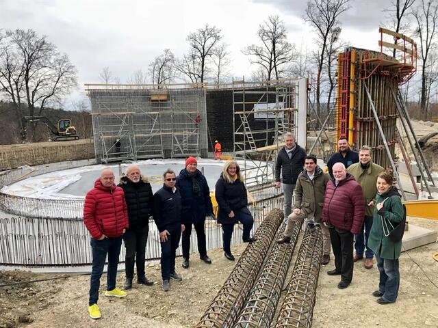 Der neue Hochbehälter stellt eine Erhöhung der Versorgungssicherheit dar – Trinkwasser kann hier auch bei Ausfällen gespeichert werden. | Foto: Stadtgemeinde Korneuburg