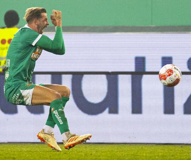 Der SK Rapid durfte am Wochenende jubeln. | Foto: TOBIAS STEINMAURER / APA / picturedesk.com