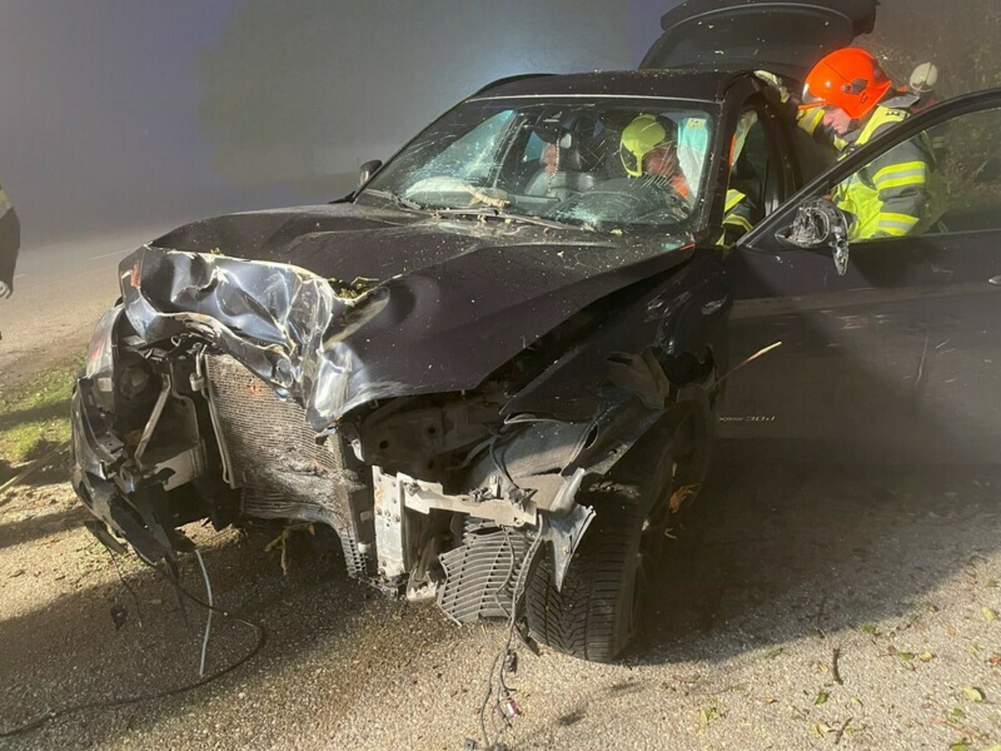Schlechte Sicht durch Nebel: Auto krachte in Hohenzell durch Gartenzaun - ...