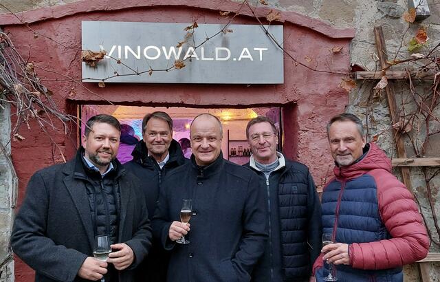 Paul Porteder, VP Obmann Wolfgang Pettighofer, Bürgermeister Christian Lautner, Vizebürgermeister Christian Rothbauer und Gregor Konrad. | Foto: vp-wolfsgraben
