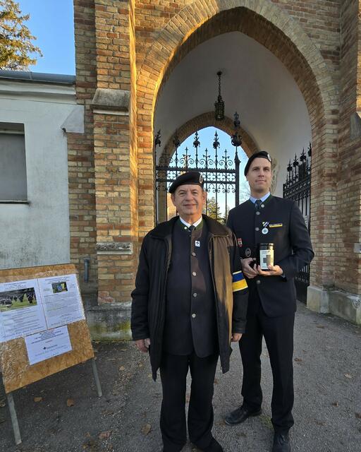 Alfred Deimbauer und Alexander Rockenbauer | Foto: Kameradschaftsbund Hollabrunn/Alexander Rockenbauer