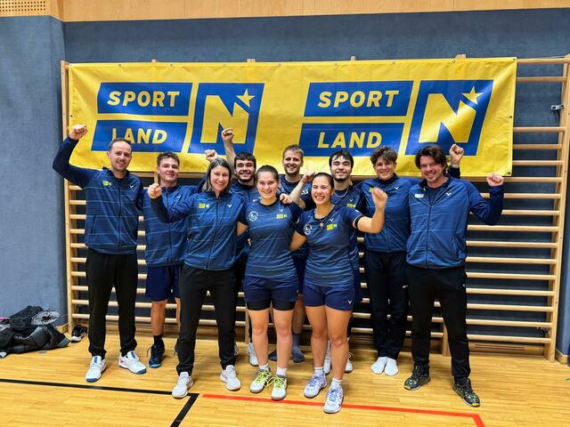 Ungeschlagene Mödlinger jubeln über ein erfolgreiches Wochenende. | Foto: Badminton Mödling
