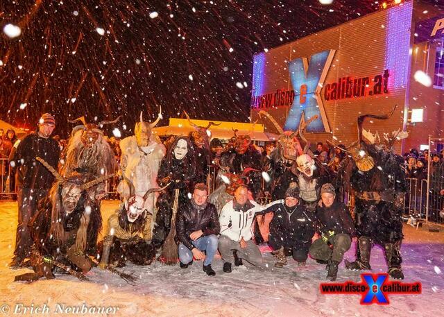 Am Freitag, dem 29. November findet bereits zum 9. Mal am Parkplatz der Disco Excalibur in Hartberg ein spektakulärer Krampuslauf statt. | Foto: Erich Neubauer