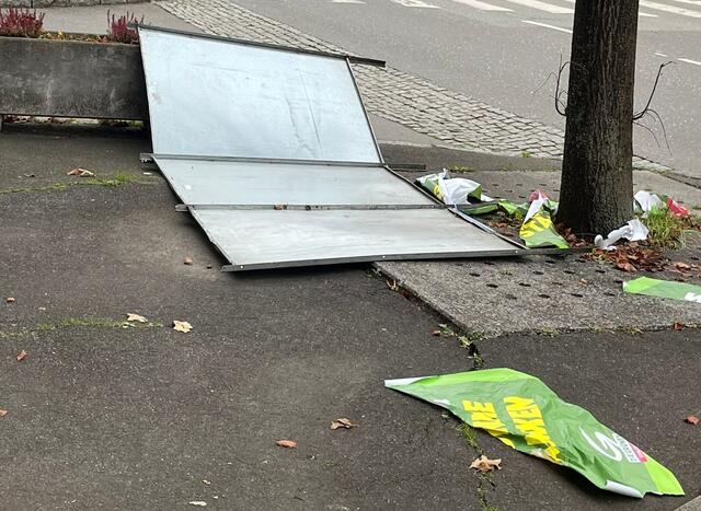 Wahlplakate wurden in Judenburg zerstört. | Foto: KK