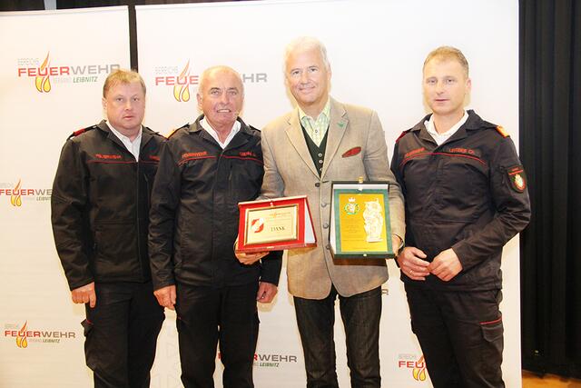 BR Friedrich Partl, LFR Josef Krenn, Bezirkshauptmann Manfred Walch und LBDS Christian Leitgeb | Foto: Putz/BVFLB