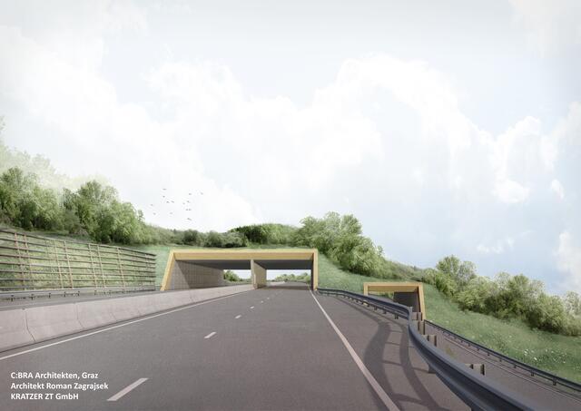 Der Lückenschluss der S36 existiert bislang nur als Visualisierung. | Foto: Kratzer ZT GmbH