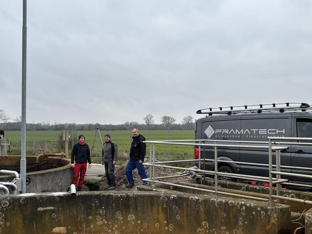 Die Sanierung der Kläranlage läuft bereits auf Hochtouren.  | Foto: Victoria Nagy