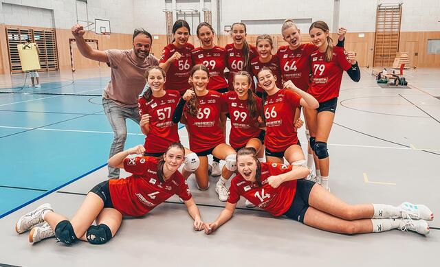 Die U16 Damenmannschaft.