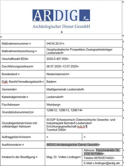 Deckblatt Prüfbericht ARDIG 2020 | Foto: zVg