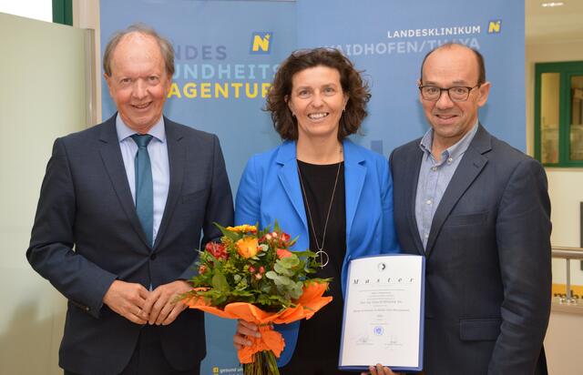 Andreas Reifschneider, Sonja Schindler, und Franz Huber (v.l.) | Foto: Landesklinikum Waidhofen