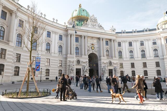 Der neue Michaelerplatz wurde feierlich eröffnet. | Foto: Maximilian Spitzauer/MeinBezirk
