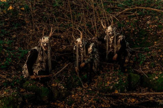 Die Traunviertler Turmteufeln kommen um 19 Uhr zur Waldweihnacht. | Foto: Traunviertler Turmteufeln