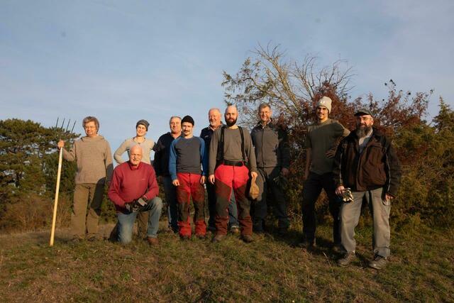 Die fleißigen Helfer in der Oberweidener Sandbergen. | Foto: Schernhammer
