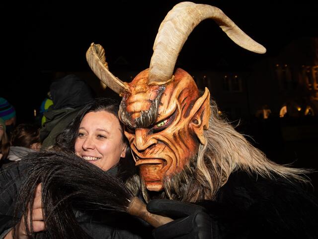 7. Krampus-Spektakel der Krippenstoana-Bergteifön am 23. November in Obertraun. | Foto: Joachim Gamsjäger