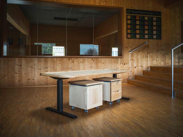 "Höhenverstellbarer Schreibtisch" von Wendelin Oberhofer.  | Foto: Wendelin Oberhofer
