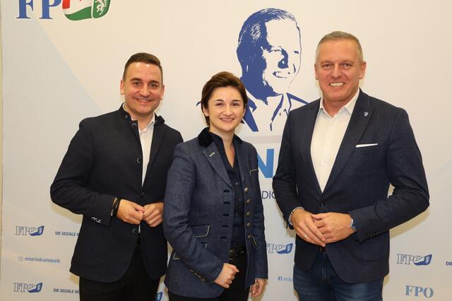 Michael Wagner, Marlene Svazek und Mario Kunasek.