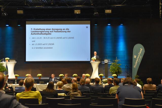 TVB-Obmann Georg Hörhager legte den Touristikern im Kufsteinerland eine Erhöhung der Aufenthaltsabgabe zur Abstimmung vor.  | Foto: Barbara Fluckinger