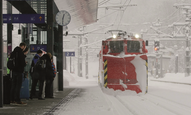 Die großen Räumfahrzeuge der ÖBB hinterlassen Eindruck. | Foto: ÖBB/Mühlanger