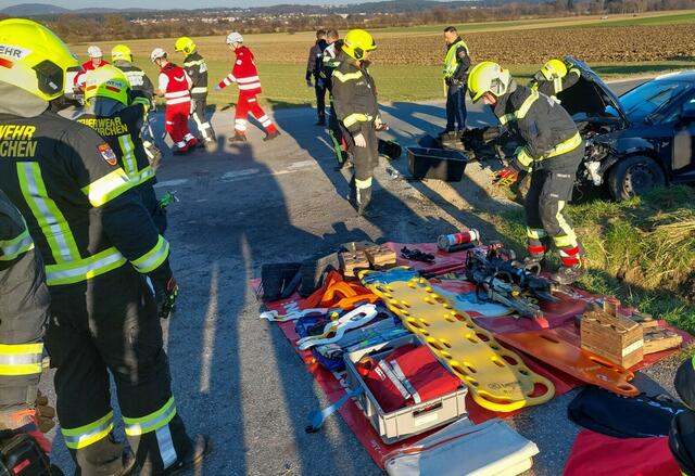 Rund eineinhalb Stunden dauerte der Einsatz der Einsatzkräfte. | Foto: FF Mooskirchen