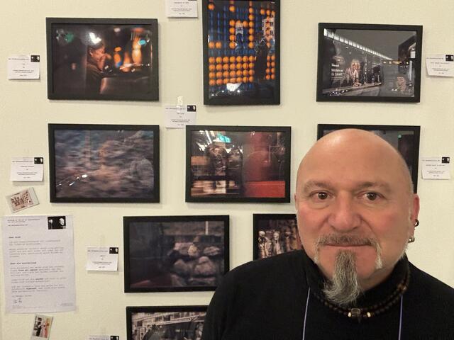 Fotograf Udo Frizzi aus dem Stubaital zeigte eindrucksvolle Fotos von Blumen und Menschen.