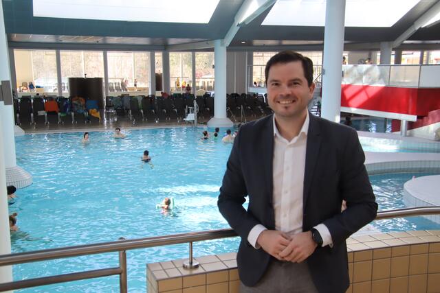 Der Neuberger Marcel Pomper ist der neue Leiter der Therme Stegersbach, des Hotels Allegria und der Golfschaukel in Neudauberg. | Foto: Foto: Wurglits