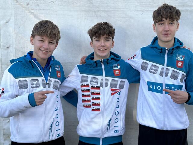 Finn Bichler, Jonas Mesi, Linus Mühlböck. | Foto: IGLA longlife