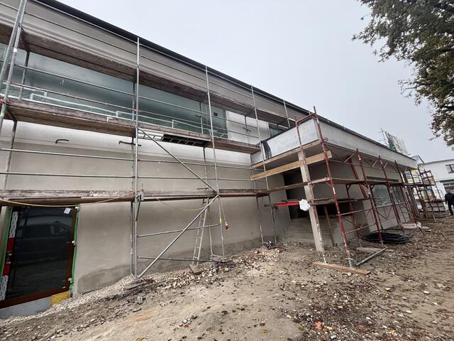 Bilder von der Baustelle am 16. November. | Foto: MeinBezirk Perg