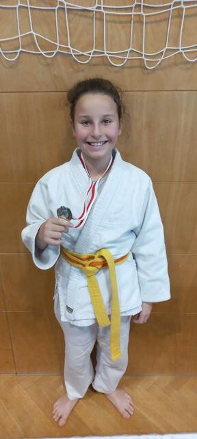 Valentina Pfeifenberger, Vizelandesmeisterin U12 2024 | Foto: Judo Lungau