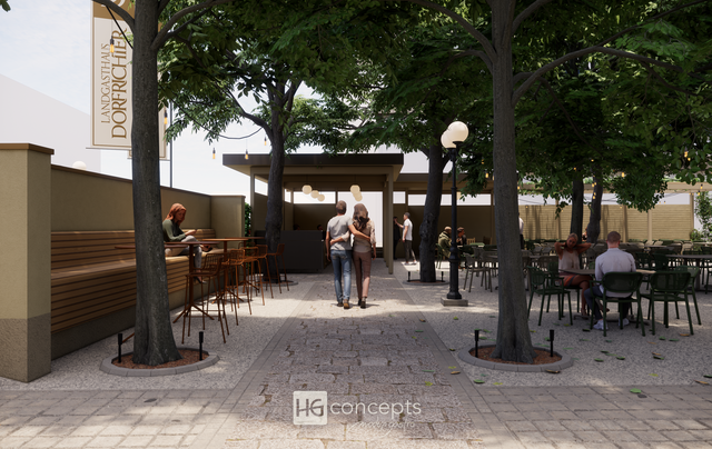 Visualisierung Gastgarten. | Foto: HG concepts/modern gastro