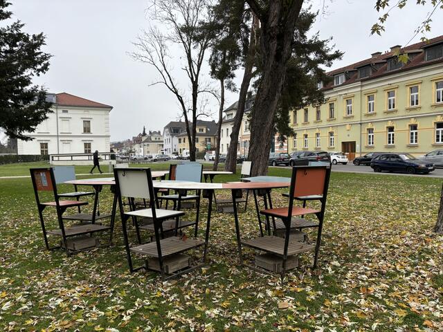 Der Stadtarbeitsplatz an neuem Standort, nach dem Aufbau