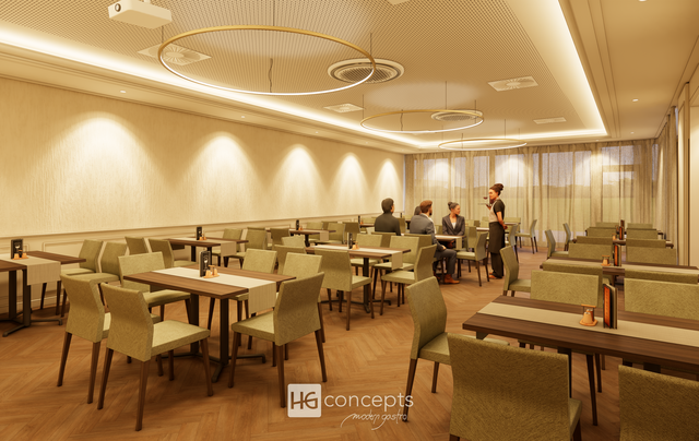 Visualisierung Festsaal. | Foto: HG concepts/modern gastro
