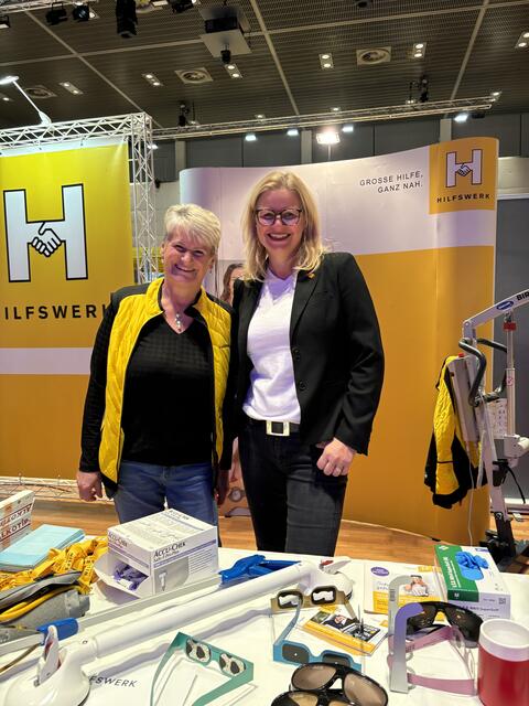 Das Hilfswerk war eines von mehr als 80 Unternehmen, die beim allerersten #check dir deine Zukunft im Ferry Porsche Congresscenter mit dabei waren. | Foto: Sarah Braun