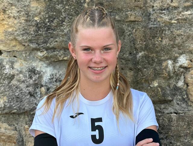 Die erst 14-jährige Mia Gomboc zeigte groß auf. | Foto: TUS Bad Radkersburg