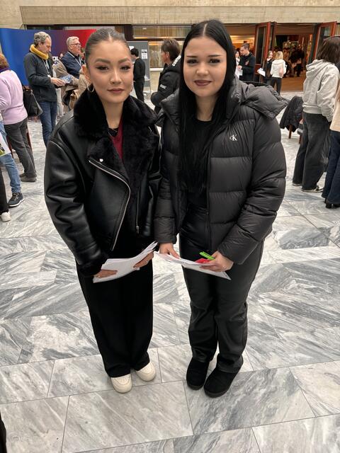 Denisa Ivan und Narges Ghazi Zadeh haben schon genau Vorstellung von ihrem Berufsweg. | Foto: Tanja Handlfinger