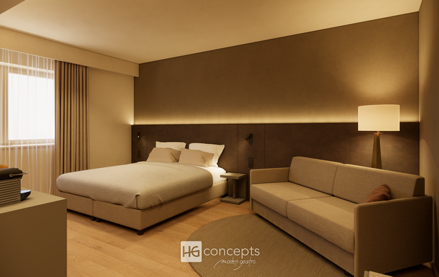 Visualisierung Zimmer. | Foto: HG concepts/modern gastro