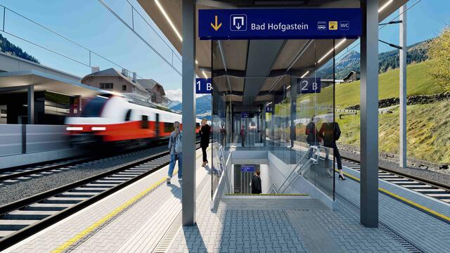 Visualisierung Bahnhof Bad Hofgastein | Foto: ÖBB / fallypluspartner.at