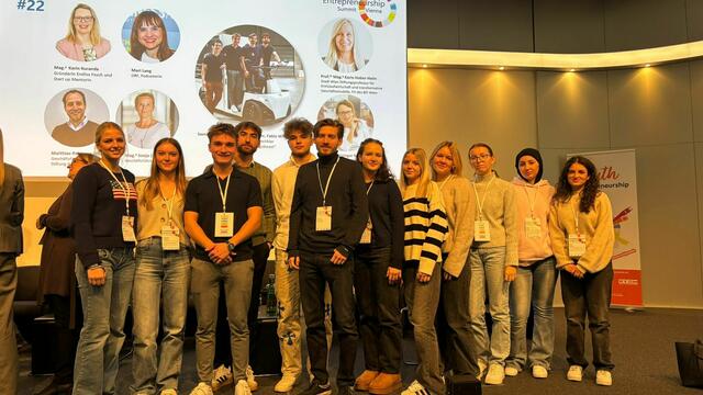 Die Schülerinnen und Schüler beim Event in Wien. | Foto: HAK Deutschlandsberg