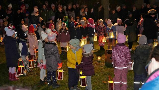 Die Laternenkinder trugen Lieder und Tänze vor. | Foto: Maria Hoffmann